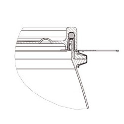60-liter high-density polyethylene drum, open top