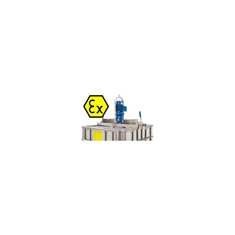 ATEX-Certified Agitator Mixer for 1,000-Liter IBC Tanks (Electric)