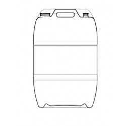 60-liter high-density polyethylene drum with ADR bung