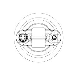 60-liter high-density polyethylene drum with ADR bung