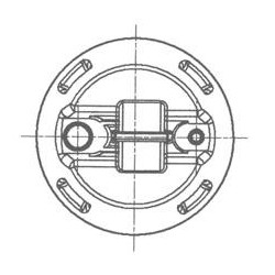 120-liter high-density polyethylene drum with ADR bung