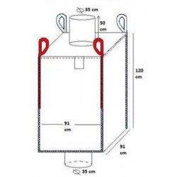 Big-Bag avec goulottes de remplissage et vidange