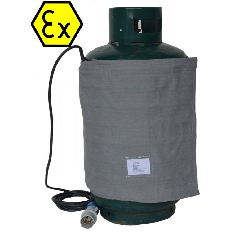 ATEX-Certified Heated Cover for Butane and Propane Gas Cylinders