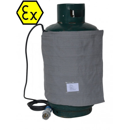 Couverture chauffante ATEX bouteille butane propane gas