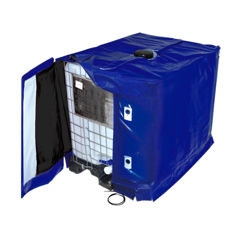 Couverture chauffante pour cuve 1000 litres GRV / IBC