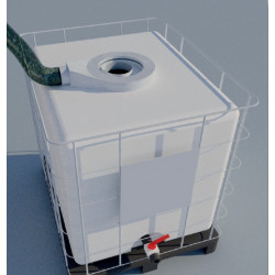 Ring-shaped vapor sensor for a 1,000-liter IBC tank