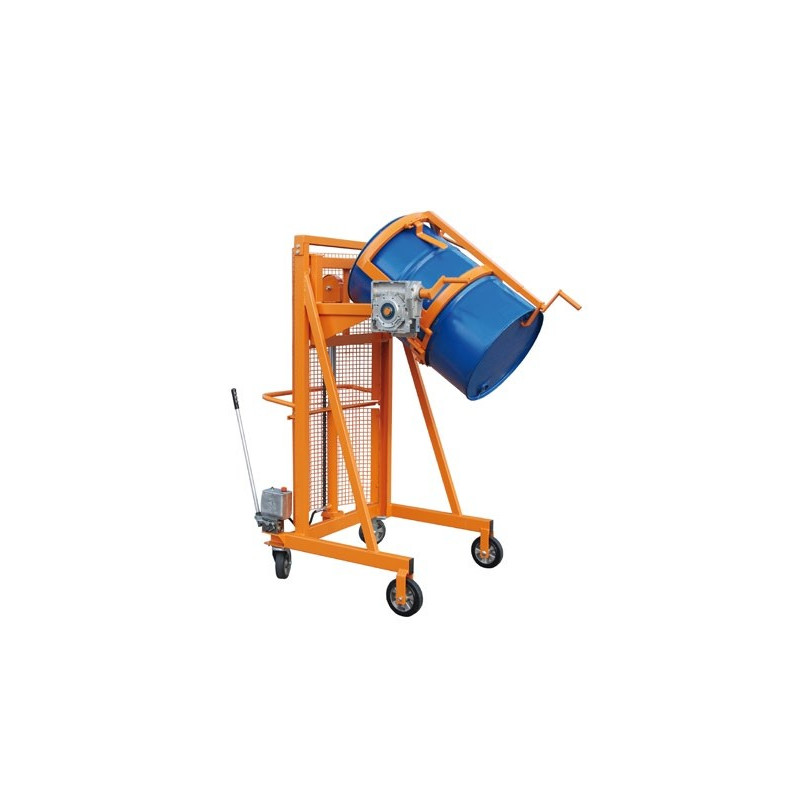 Chariot leve fut - basculeur pour vidange régulée 60l à 200l