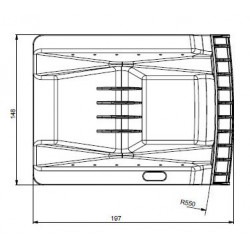 Coin plastique pour arrimage de bobine papier