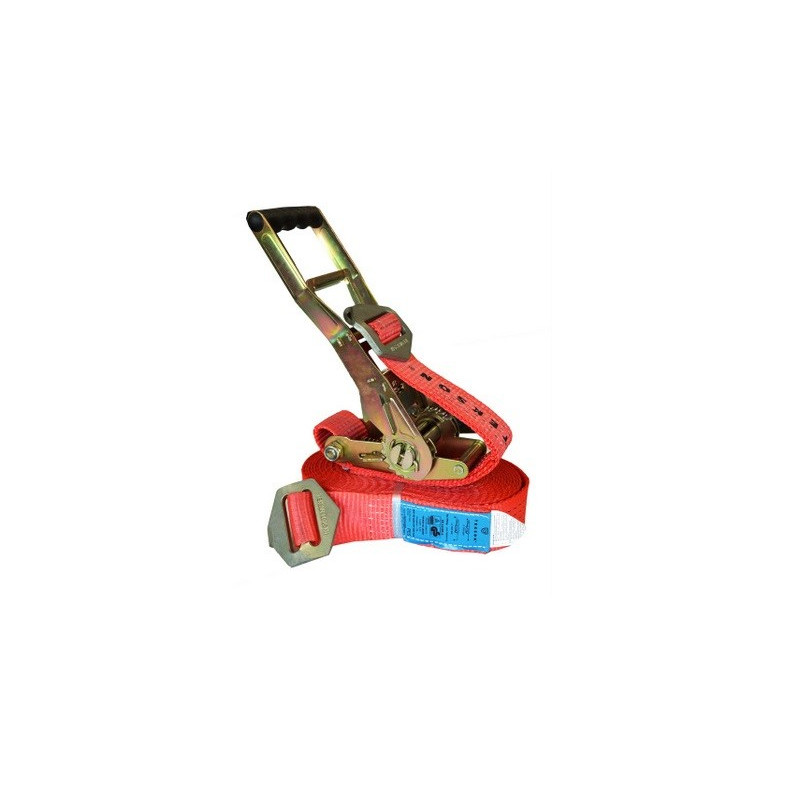 Sangle d'arrimage 5T 50mm 8m STF 500daN poignée invesée Krone Sangle d'arrimage 5T 50mm 8m STF 500daN poignée invesée Krone