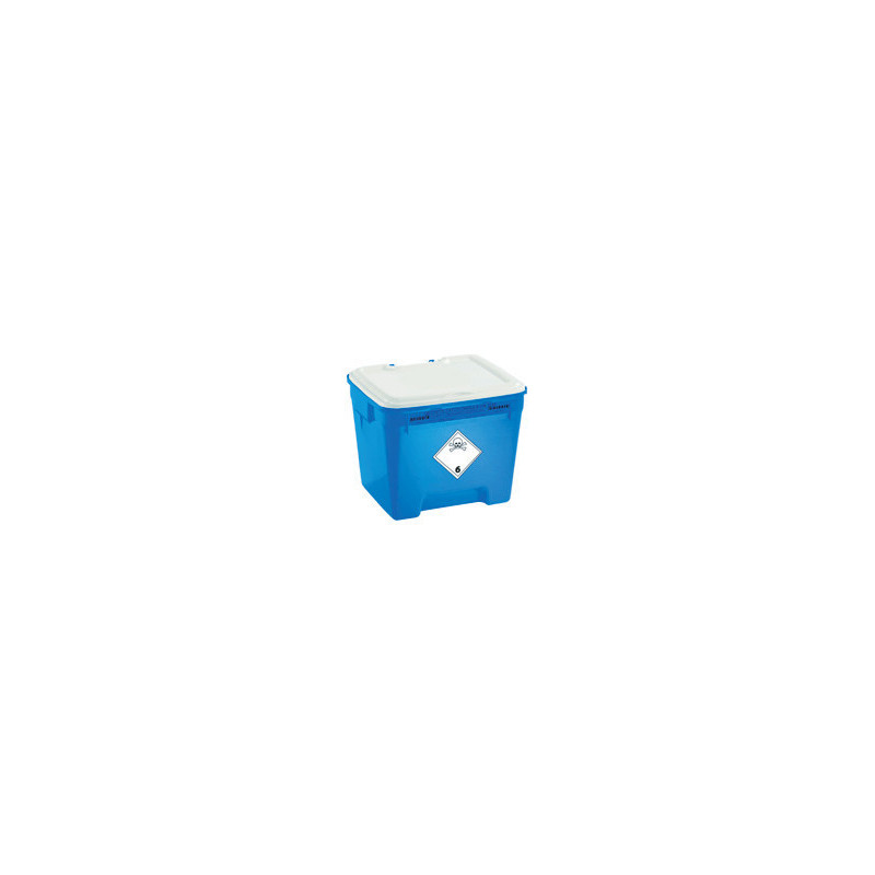 Fût DASRI bleu 30l pour déchets Cytotoxique UN3249 Fût DASRI bleu 30l pour déchets Cytotoxique UN3249