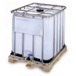 Cuve 1000 Litres IBC GRV homologue UN palette bois