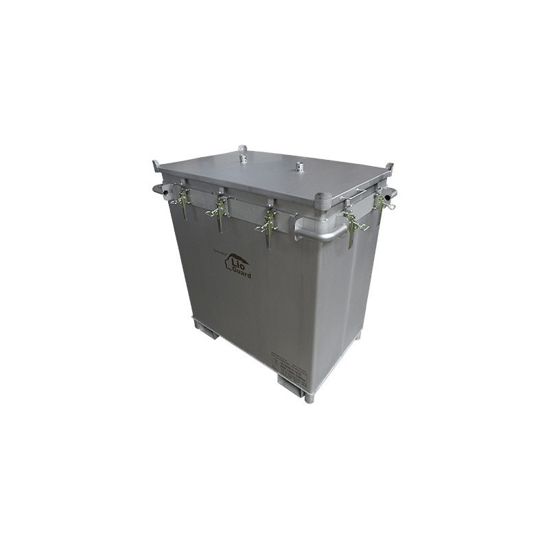 Caisse transport batterie lithium endommagée P908