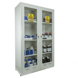 Safety Cabinet for Toxic and Reactive Substances with 2 Glass Doors
