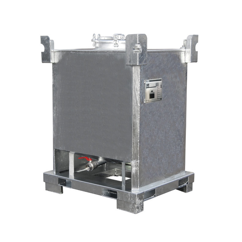 Cuve 1000l IBC métal ADR liquides Cuve 1000l IBC métal ADR liquides