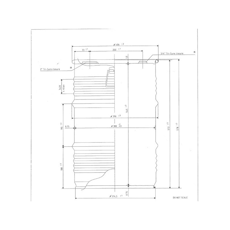 60-liter Metal Drum, Full-Opening, UN/1A1/Y1. 2/100