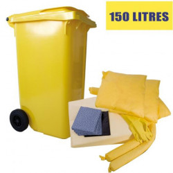 Kit d'intervention produits chimiques 150 litres