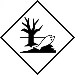 100x100 MDPE Hazard Label - Roll of 1,000