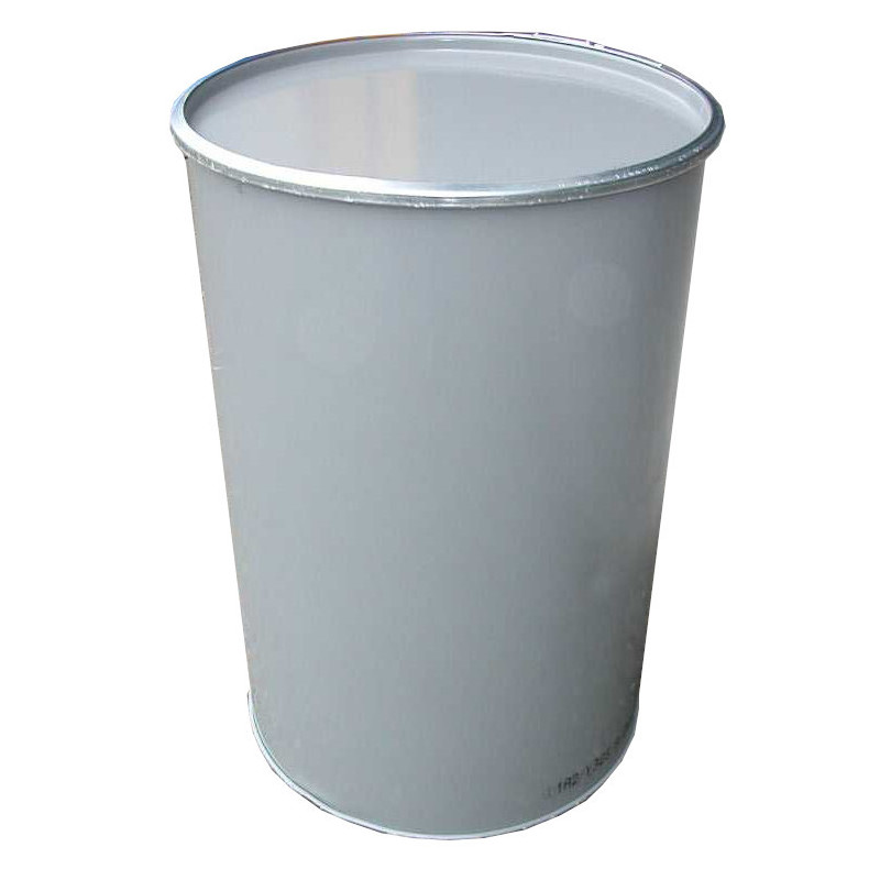 open top, 213L Metal Drum, Smooth, Gray