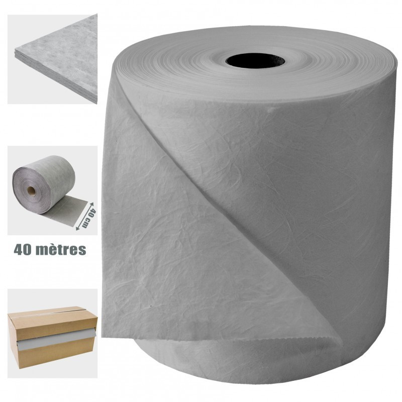 ABSORBANT TOUS LIQUIDES COLIS DE 100 FEUILLES 38X45CM