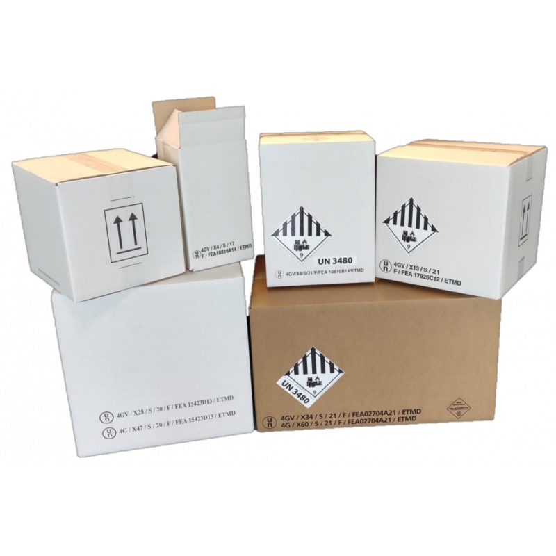 UN 4GV/X8-Certified Cartons with Pouch