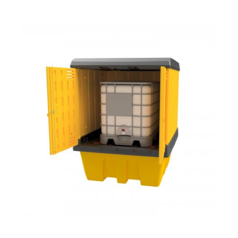Storage Shelter for 1,000-Liter IBC Containers