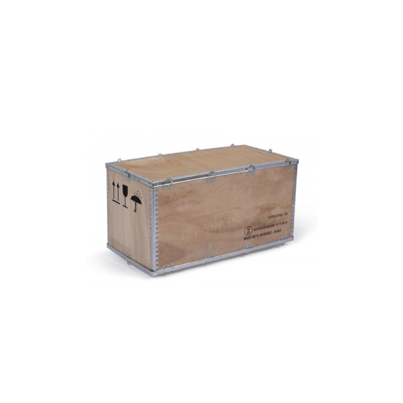 Wooden crates certified for the transport of hazardous materials 4DV/X53