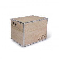 Wooden crates certified for the transport of hazardous materials 4DV/X114