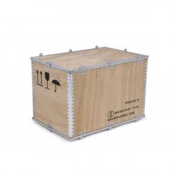 Wooden crates certified for the transport of hazardous materials 4DV/X38