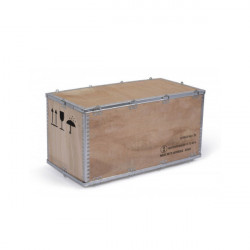 Wooden crates certified for the transport of hazardous materials 4DV/X53