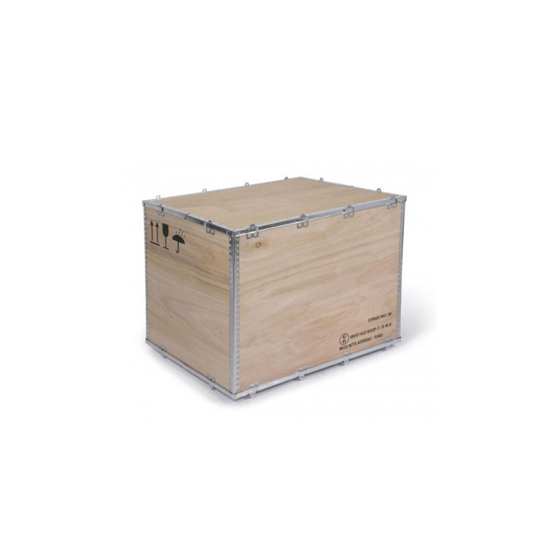 Wooden crates certified for the transport of hazardous materials 4DV/X114