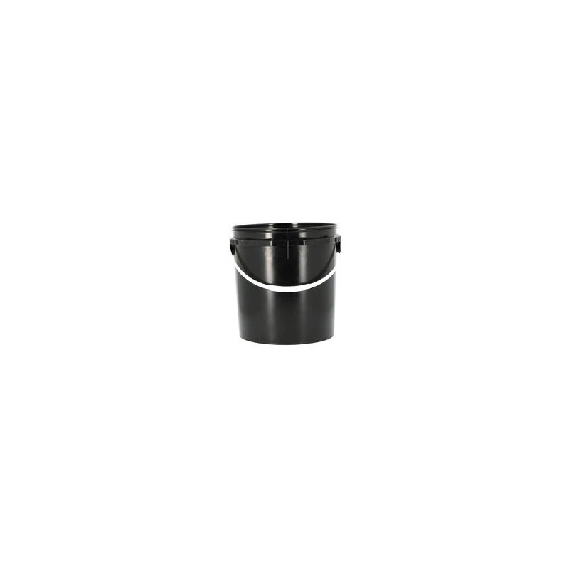 10-liter black UN ADR-compliant PE bucket