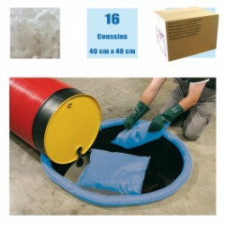 Coussins absorbants Tous liquides (carton de 16)