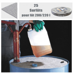 Absorbent drum liners for 220-liter drums