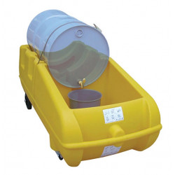 The cart served as a decanter, retention unit, and hand truck all in one