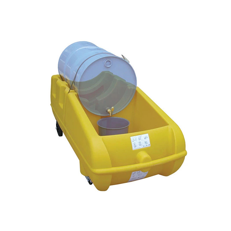 The cart served as a decanter, retention unit, and hand truck all in one