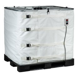 1000-liter GRV/IBC Tank Heated Cover, 1x1300W Digital, for Food and Pharmaceutical Products