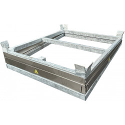Basculeur / Inclineur pour cuve 1000L IBC GRV Acier Galvanisé avec anti-pincement