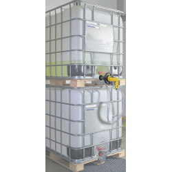 Lime Milk Pump with Drain Valve, 1,000-Liter Tank - IBC - GRV