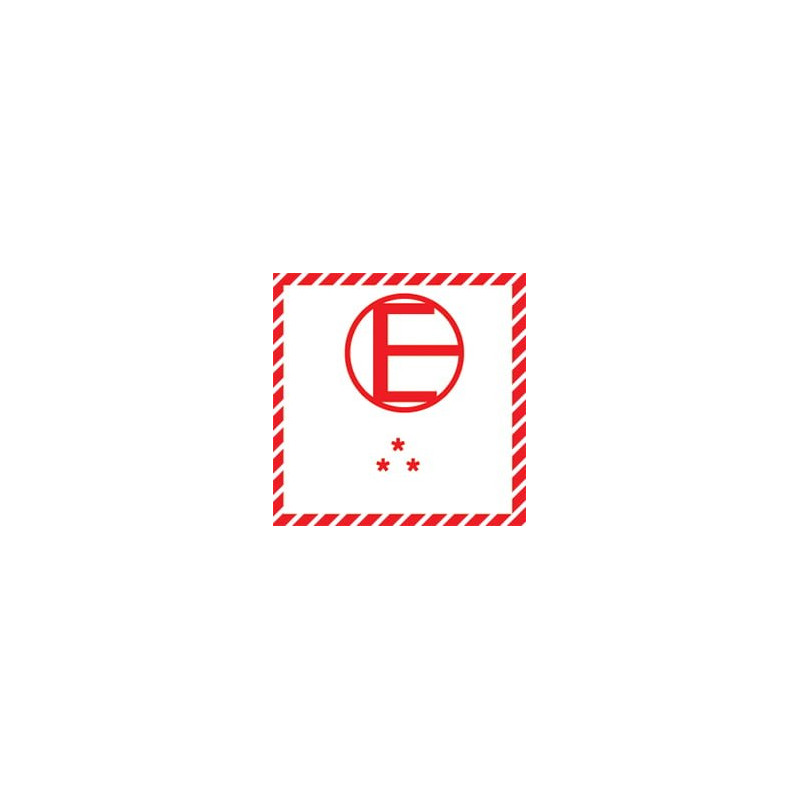 ADR/CLP Hazard Label ED100QE