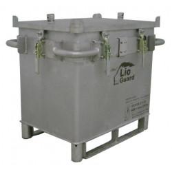 Caisse transport batterie lithium endommagée P908
