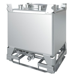Cuve 1000l Inox IBC non fusible ADR