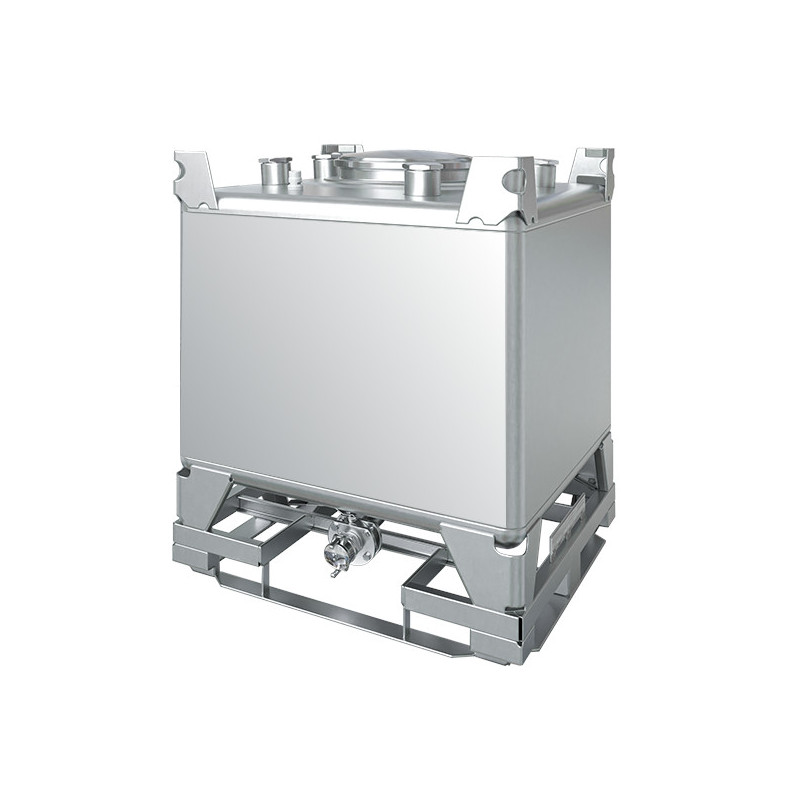 1,000-liter Stainless Steel IBC Tank, Non-Fusible, ADR-Compliant