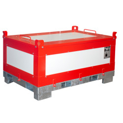 Caisse batterie lithium endommagée critique P911