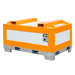 Caisse batterie lithium endommagée critique P911