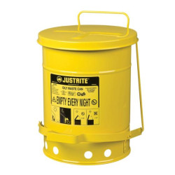 Trash can for flammable waste