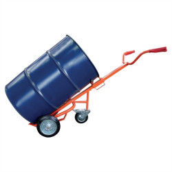 Diable porte-fût métal et plastique à rebord (à bondes) 400 kg