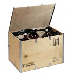 Wooden crate certified for the transport of hazardous materials, 4D/X9