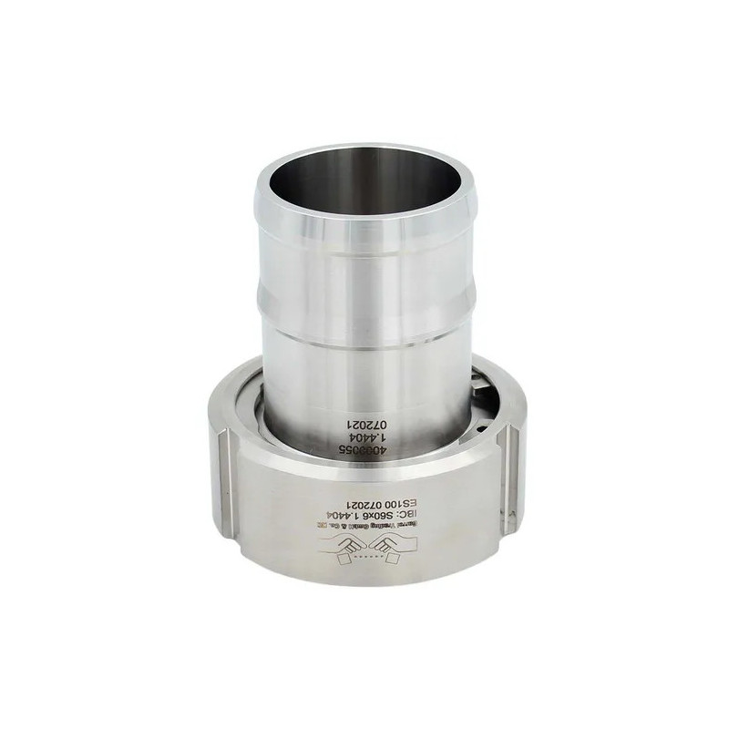 S60x6 Stainless Steel Fitting for IBC GRV 1000-Liter Tank