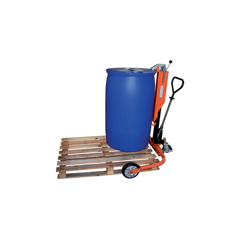 Chariot porte-fût 220 litres à bondes (rebord) 250 kg