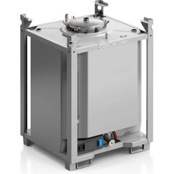 ADR 1000-liter Insulated Stainless Steel Heated Tank